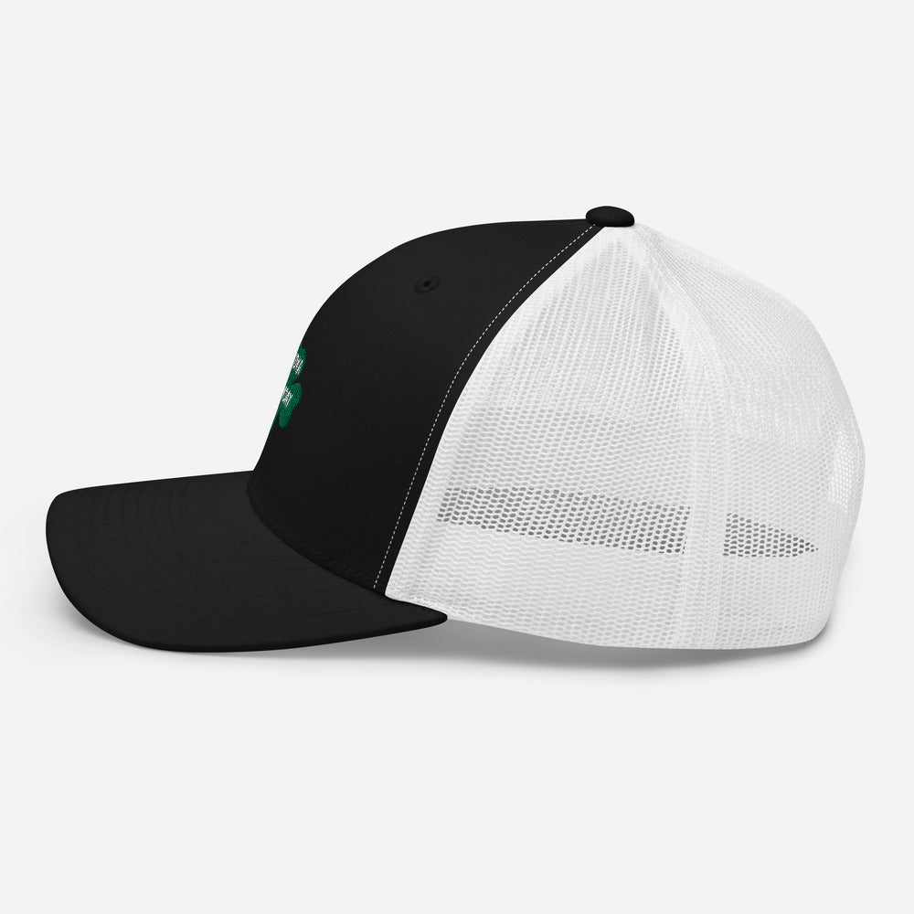 Premium white Retro trucker hat by Vodka Sunday
