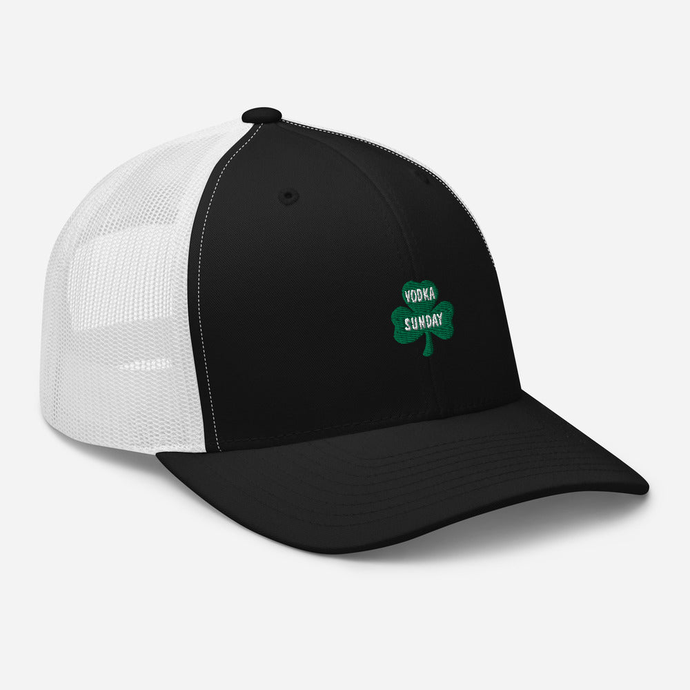 Best Quality white Retro trucker Cap - Vodka Sunday