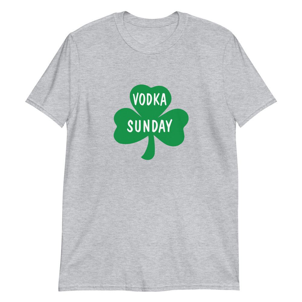 Best St. Paddy's Day Short Grey Sleeve - Vodka Sunday