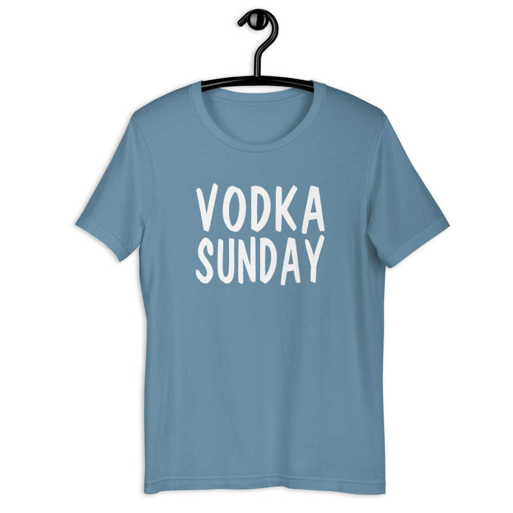 Unisex Premium OG Logo Blue T-Shirts - Vodka Sunday