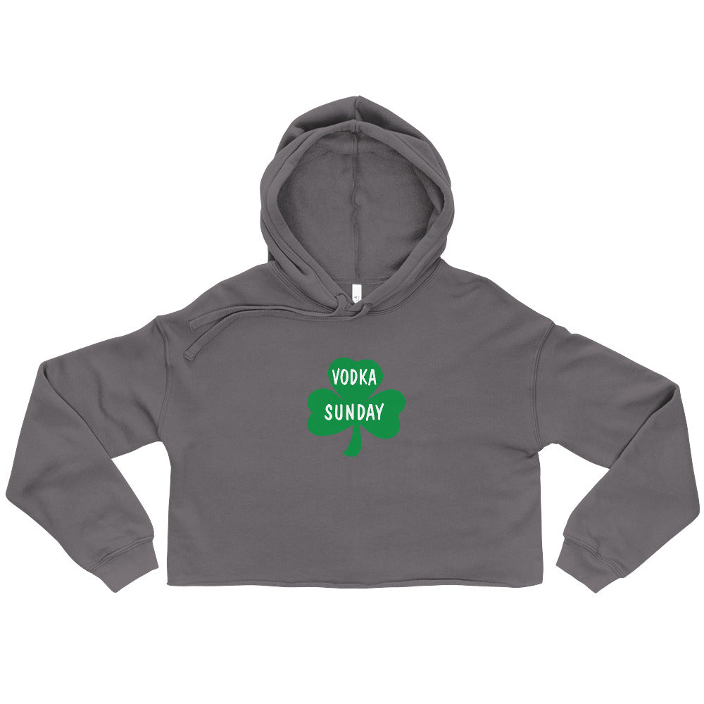 St. Paddy's Day Crop Women's Hoodie - Vodka Sunay