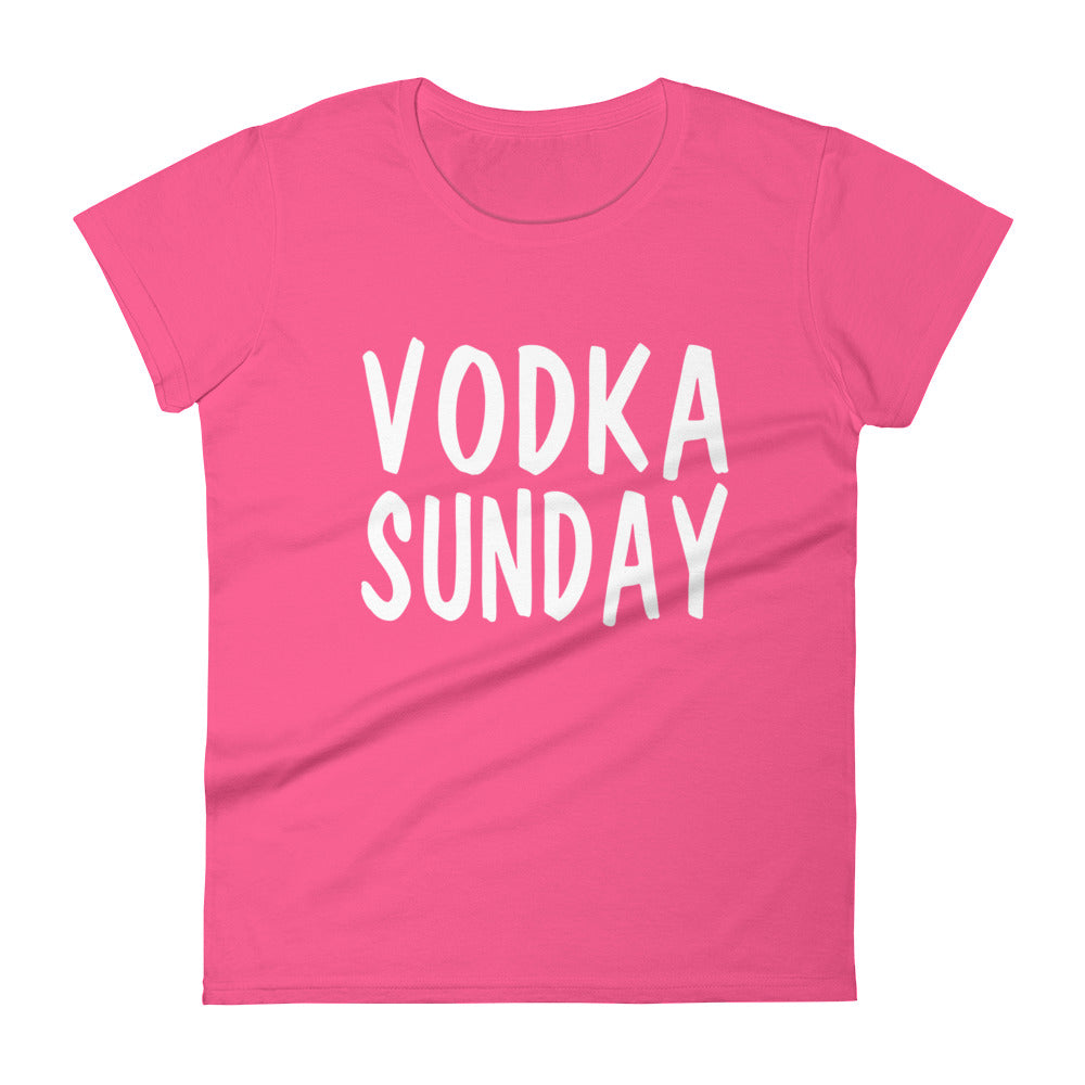 OG Logo Womens Pink T-Shirt by Vodka Sunday