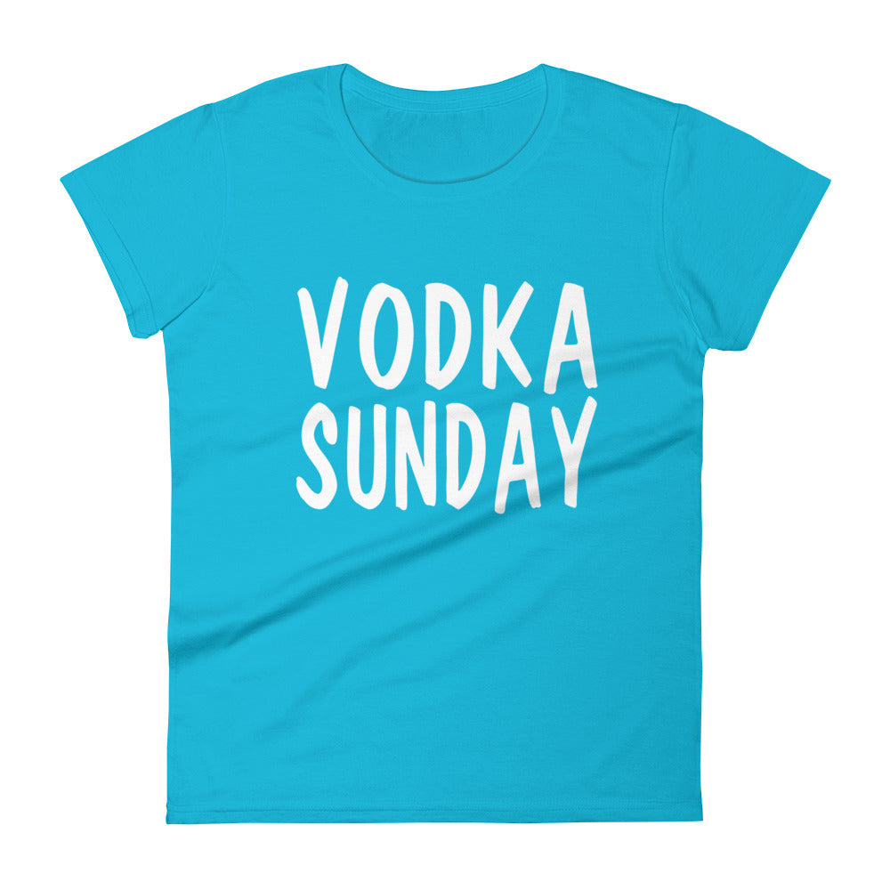 OG Logo Women's Caribbean Blue T-Shirt by Vodka Sunday