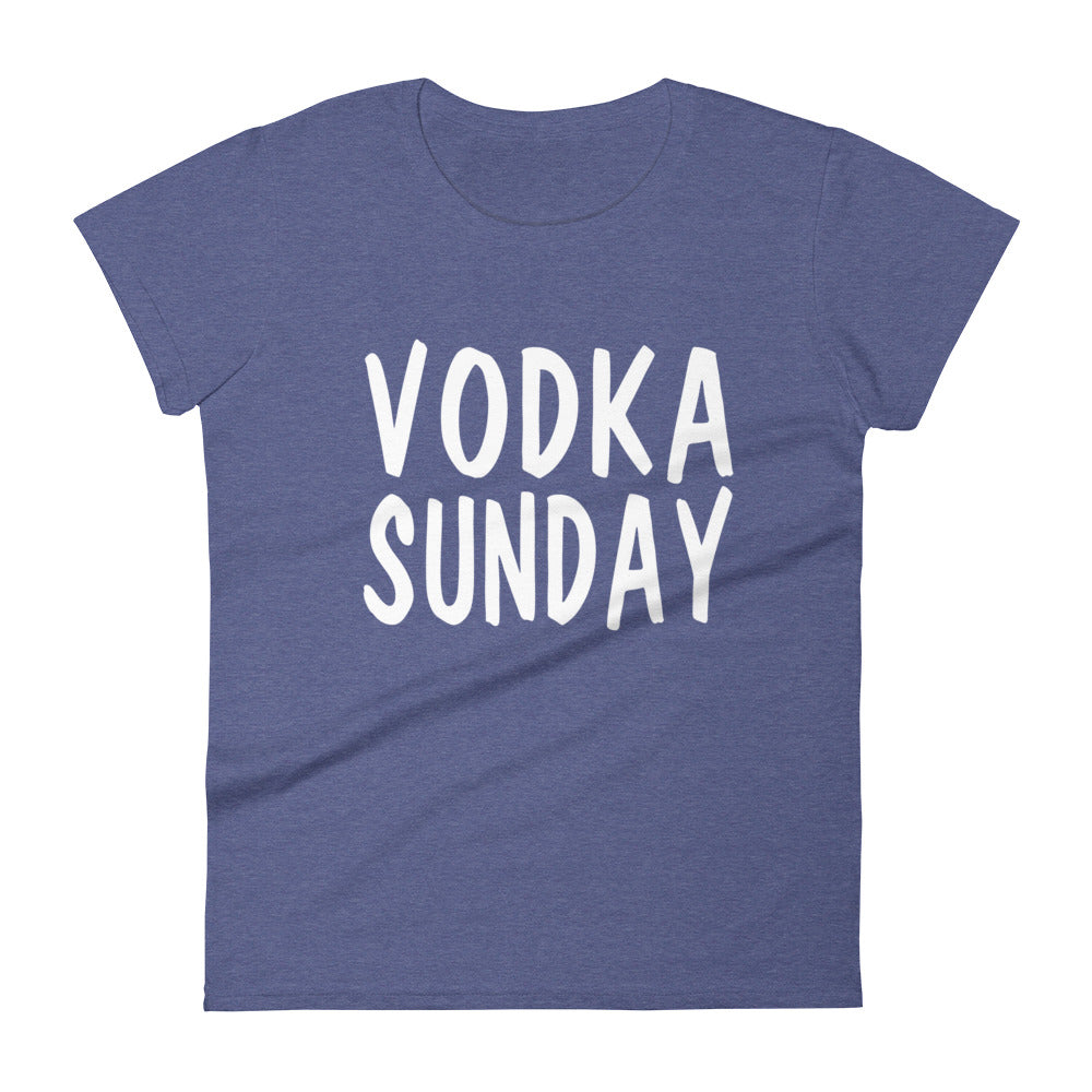 OG Logo Womens Blue T-Shirt - Vodka Sunday