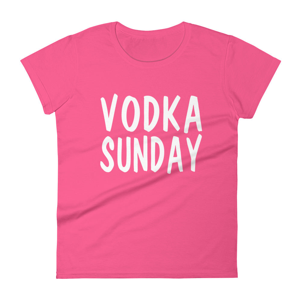 OG Logo Womens  Pink T-Shirt by Vodka Sunday