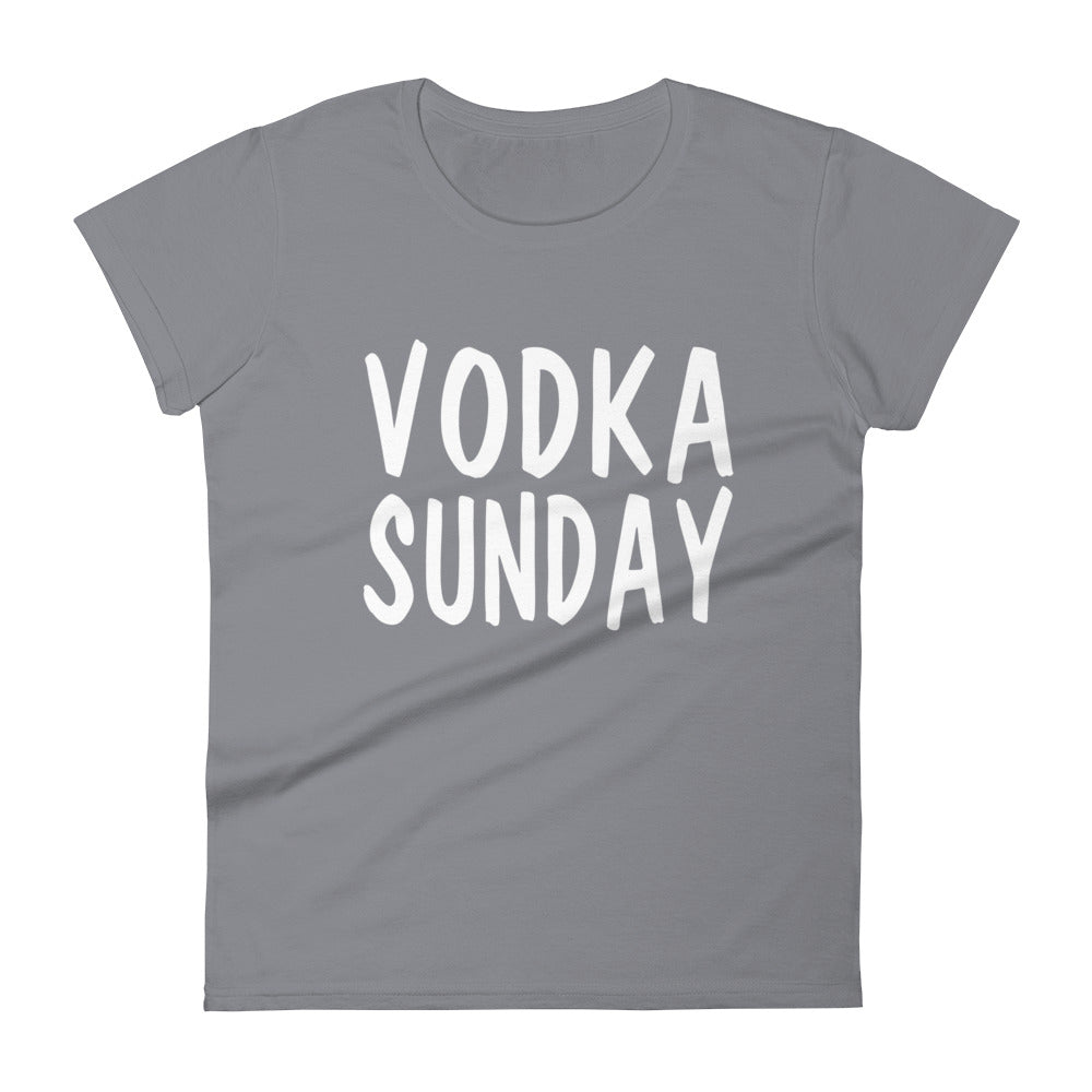 OG Logo Womens Grey T-Shirt by Vodka Sunday